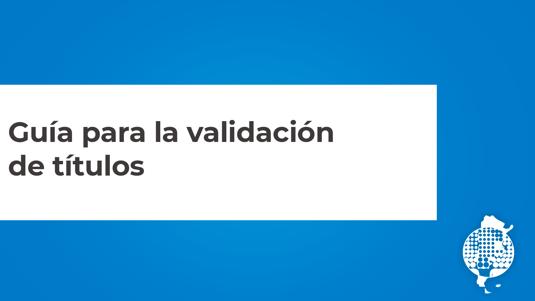 Guía de validación de títulos 2023